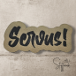Preview: BIG Label - "Servus" OUTLINE - ca. 4 cm x 8,5 cm - Kunstleder ++ Farbauswahl ++